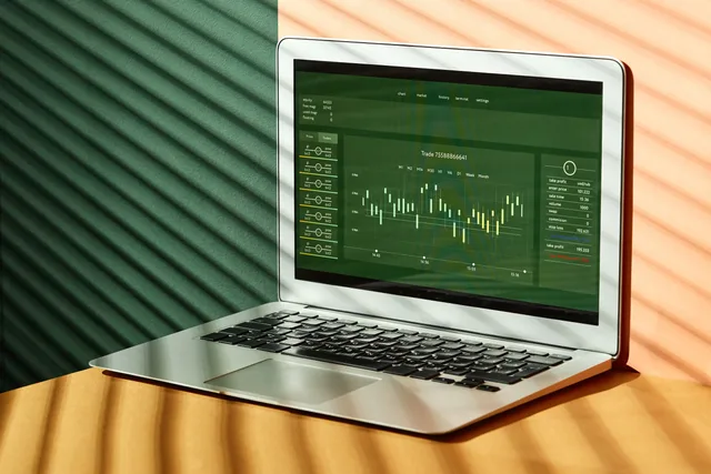 A laptop displaying stock market data with shadows from window blinds casting dramatic patterns. Scoping AI tasks inside a customer data platform before anyone approves one