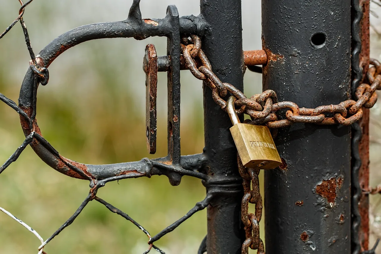padlock, lock, chain, gate, keep out, security, safety, fence, closed, old, rusty, rust, locked, forbidden, secure, entrance, chained, access, privacy, padlock, padlock, padlock, padlock, padlock, lock, keep out, keep out, forbidden, privacy